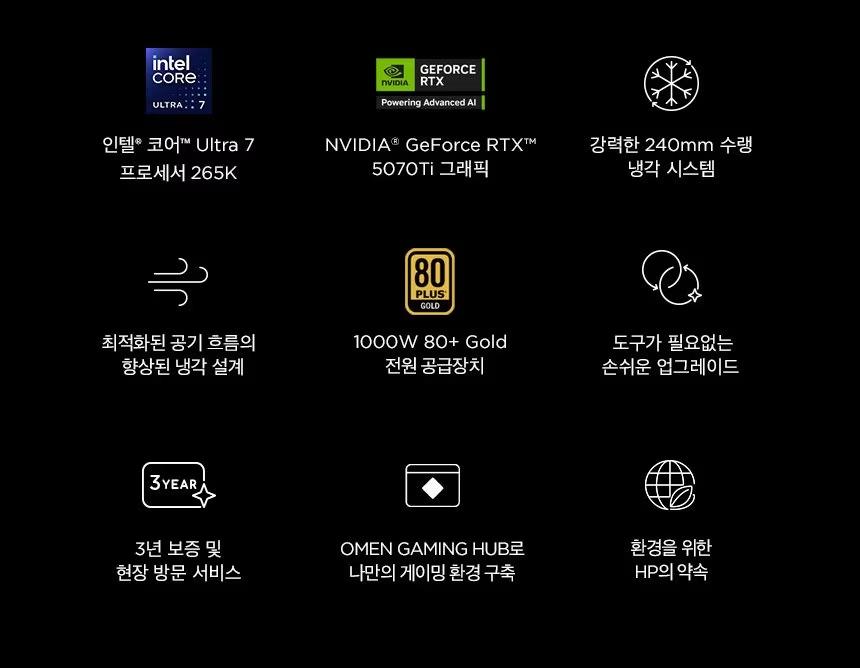 HP 오멘 35L 게이밍 데스크탑 GT16-0014kr